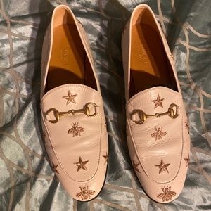 Gucci star and bee loafers